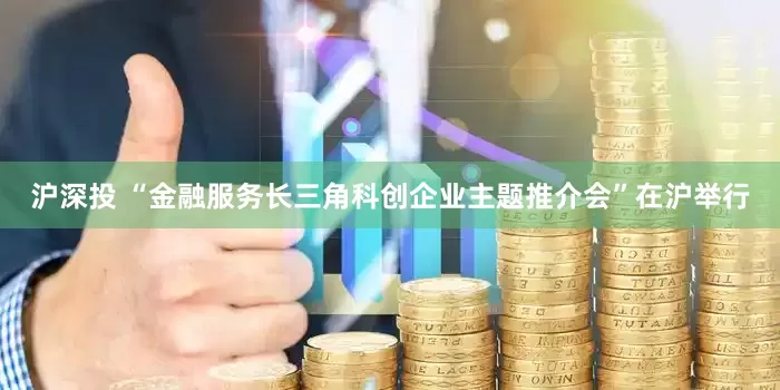 沪深投 “金融服务长三角科创企业主题推介会”在沪举行