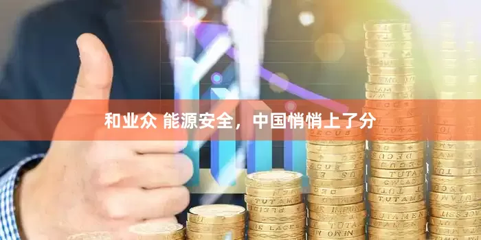 和业众 能源安全，中国悄悄上了分